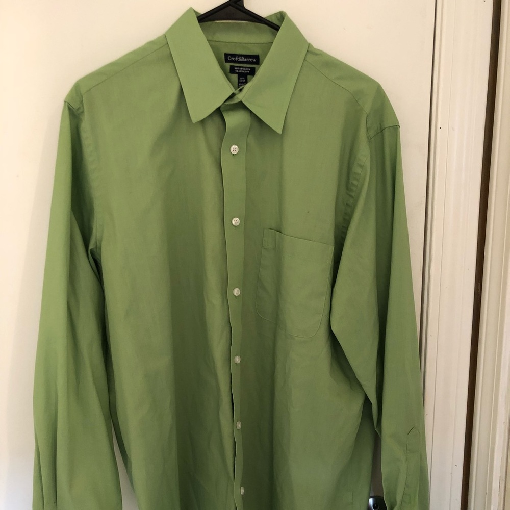 Green Men’s Dress Shirt